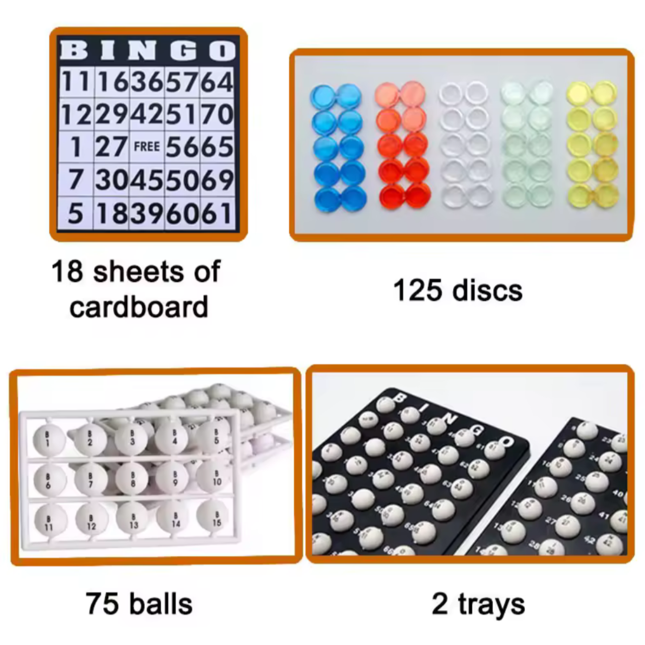 Set de Bingo Tómbola de Metal Resistente  + Cartones