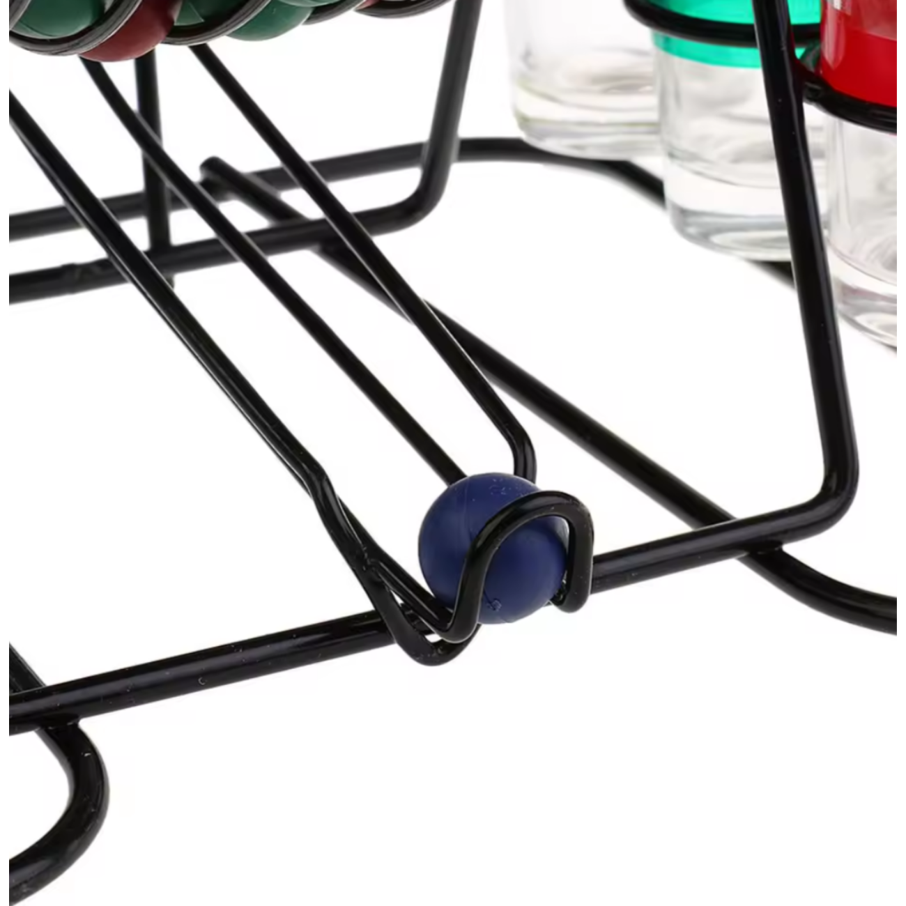 Bingo De Shots Metálico Con Vasos De Colores Para Fiestas