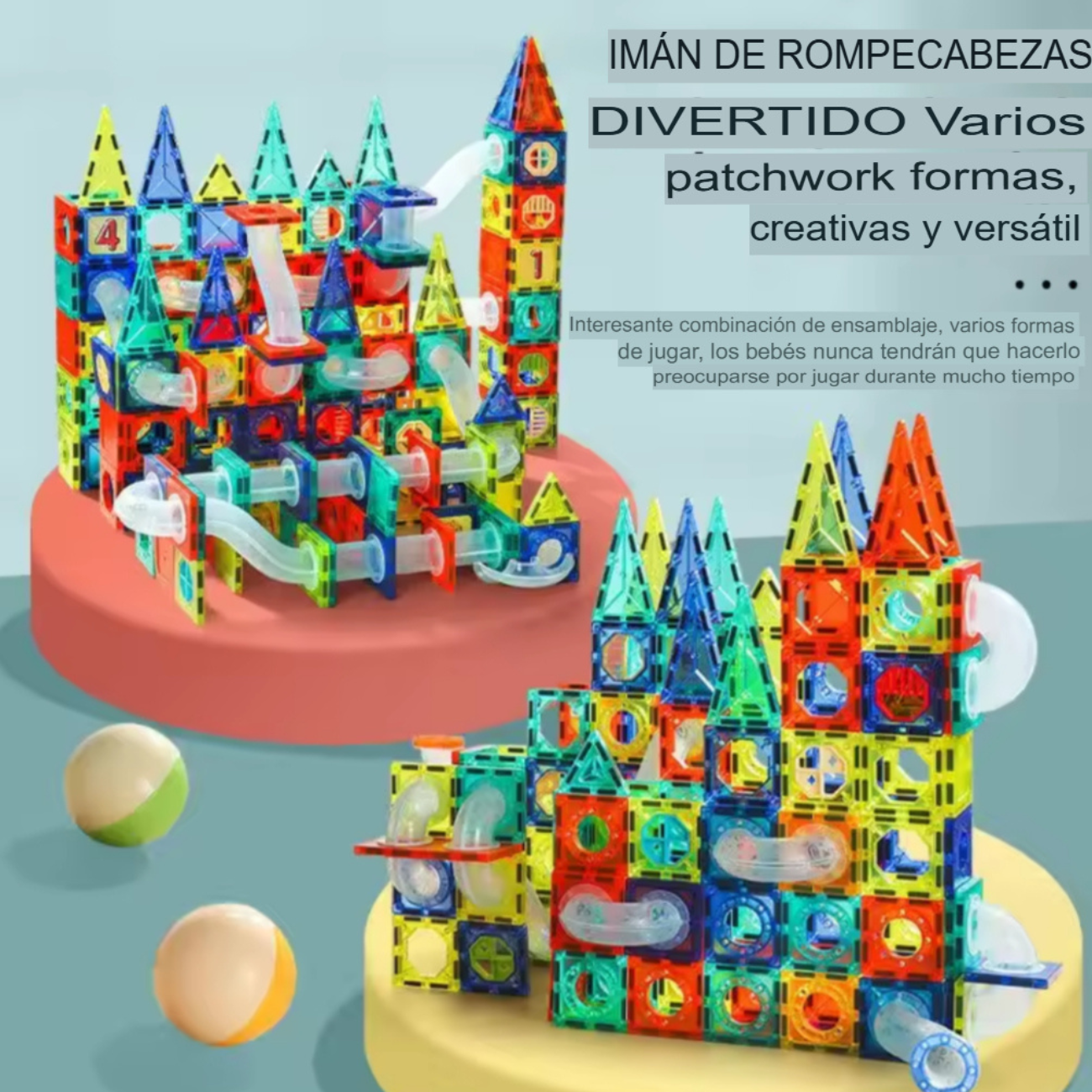 Bloques Magnéticos 3d Juego De 97 Piezas Educativo