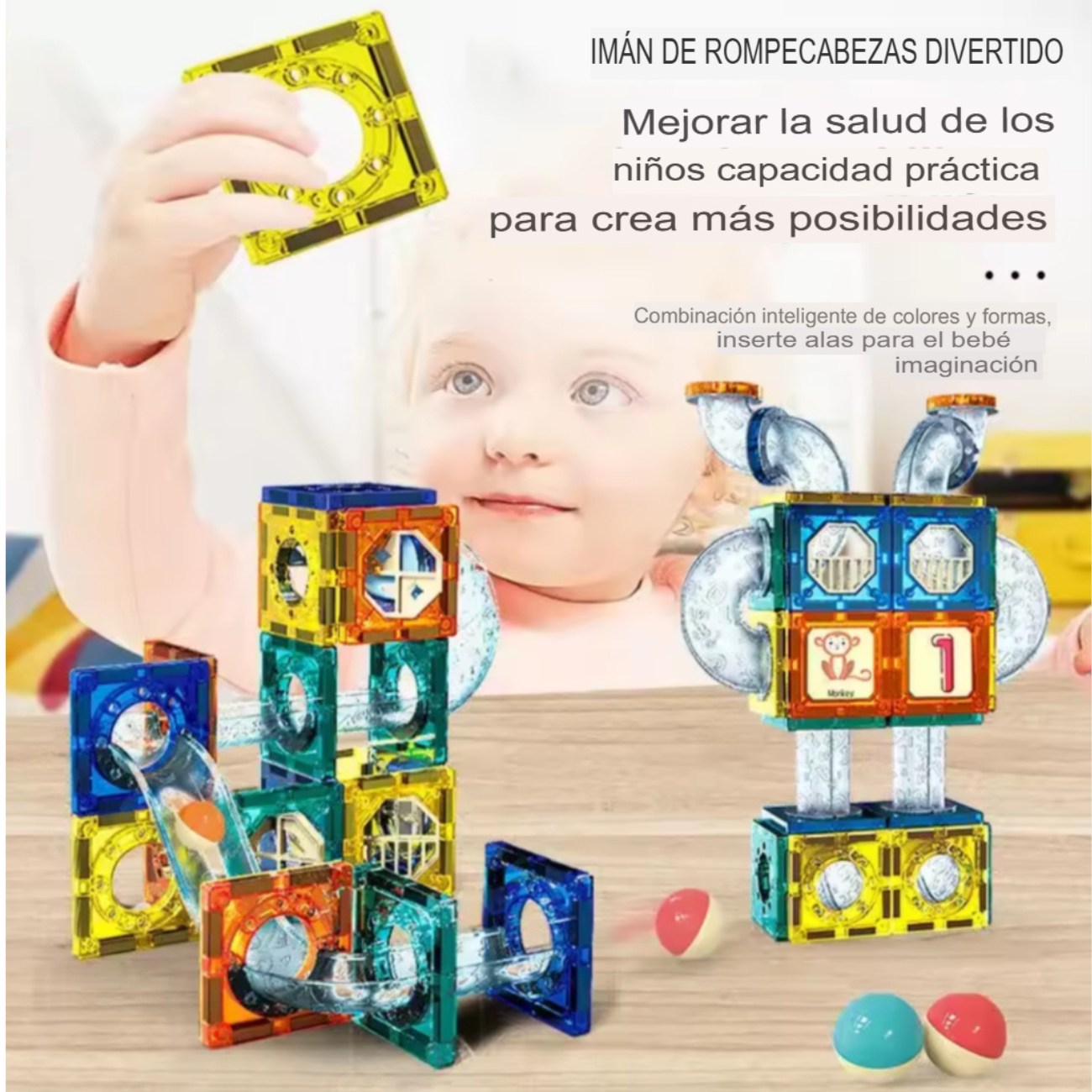 Bloques Magnéticos 3d Juego De 97 Piezas Educativo