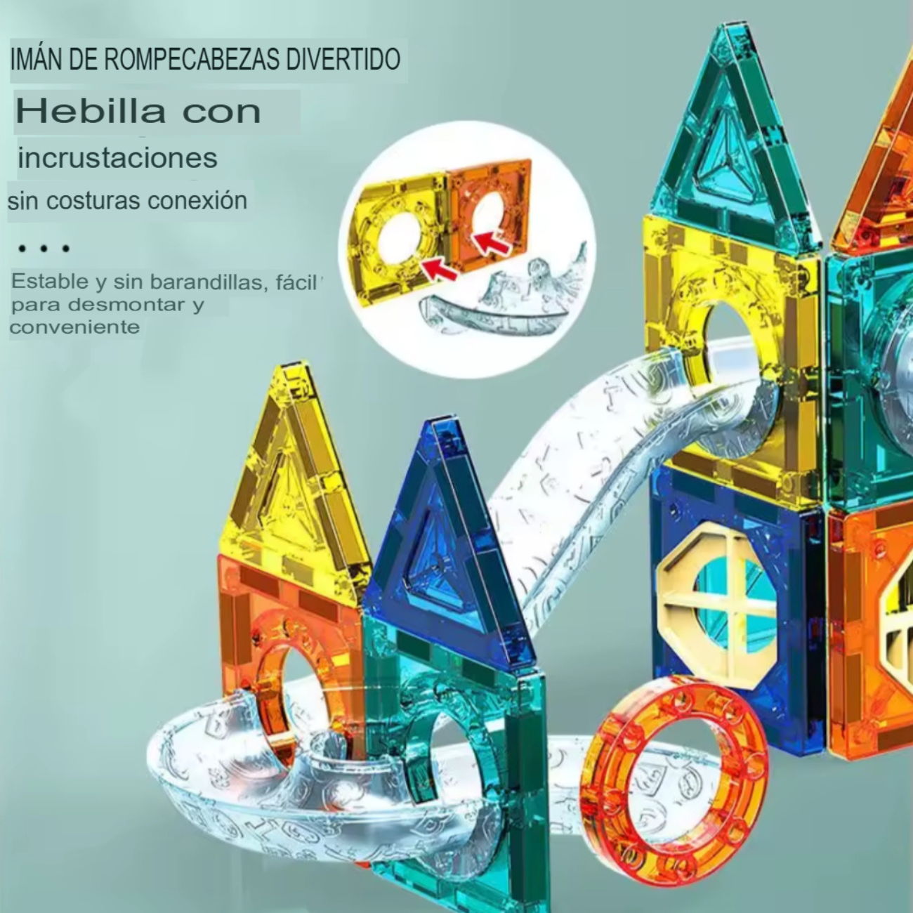 Bloques Magnéticos 3d Juego De 97 Piezas Educativo