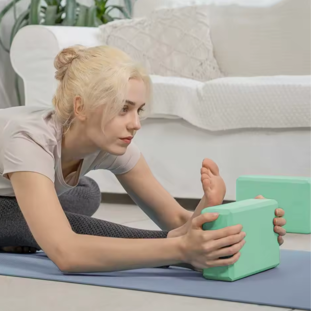 Bloque de yoga EVA antideslizante para pilates y fitness