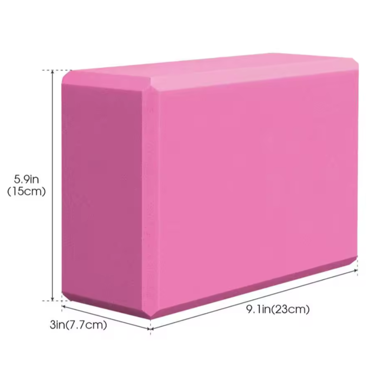 Bloque de yoga EVA antideslizante para pilates y fitness