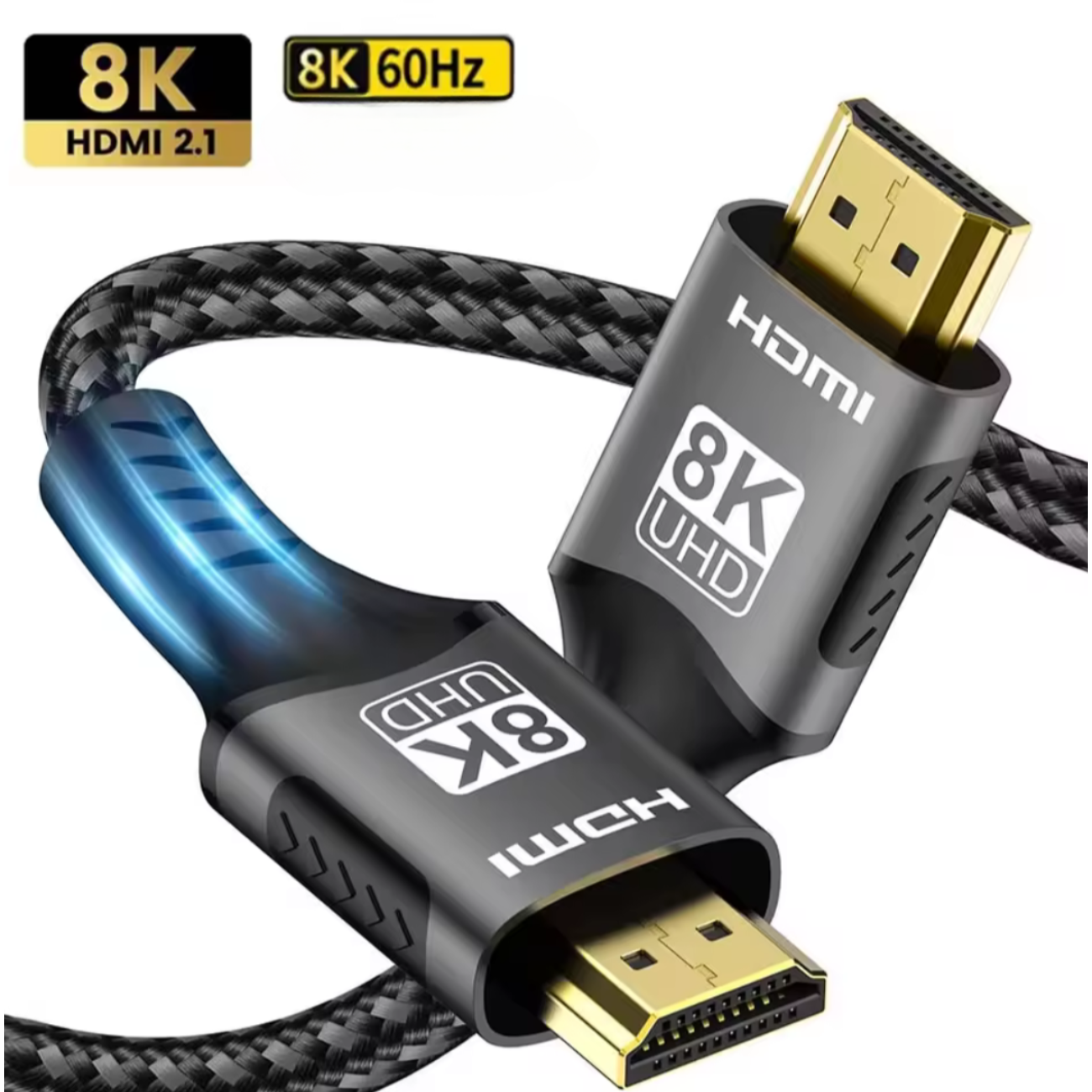 Cable HDMI Reforzado 8k @ 60hz De 3 Metros Ultra Hd, 2.1v