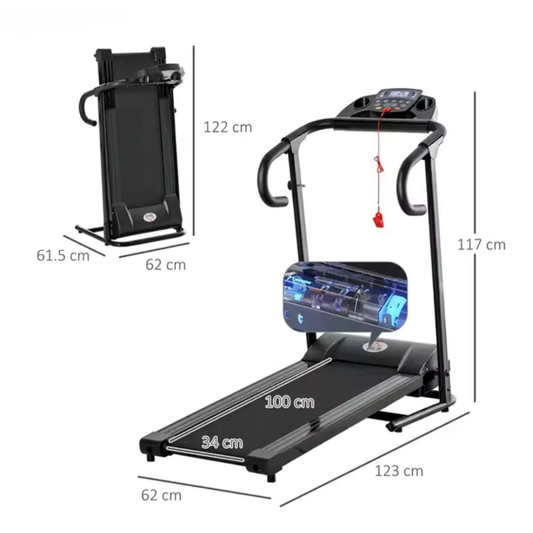 Caminadora Eléctrica Premium Plegable 2 Hp | Fitness En Casa