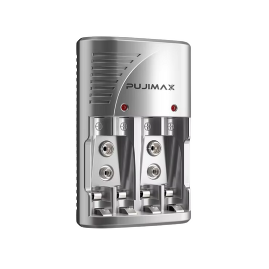 Cargador Universal para Pilas AA AAA y 9V Rápido