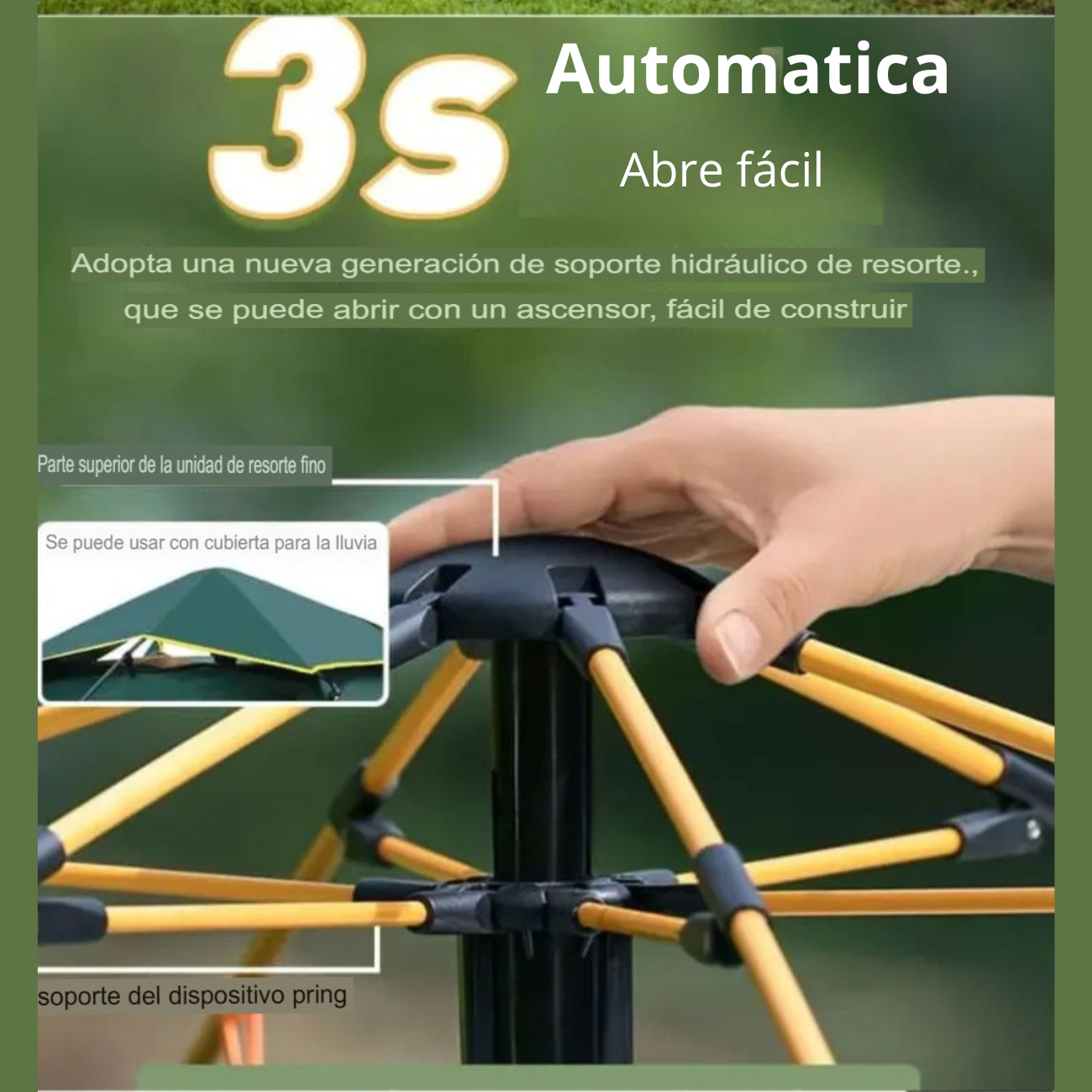 Carpa 3-4 Personas Impermeable Ultraliviana Camping