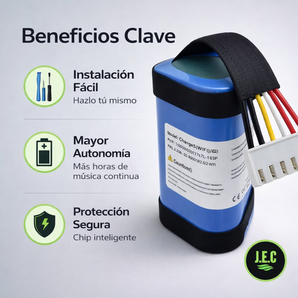 Batería Repuesto JBL Charge 5 WIFI 16000mAh Kit Herramientas