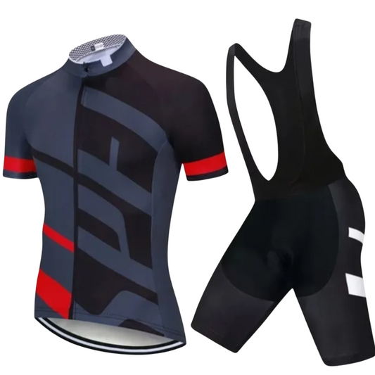 Conjunto ciclismo jersey + culotte con badana de gel