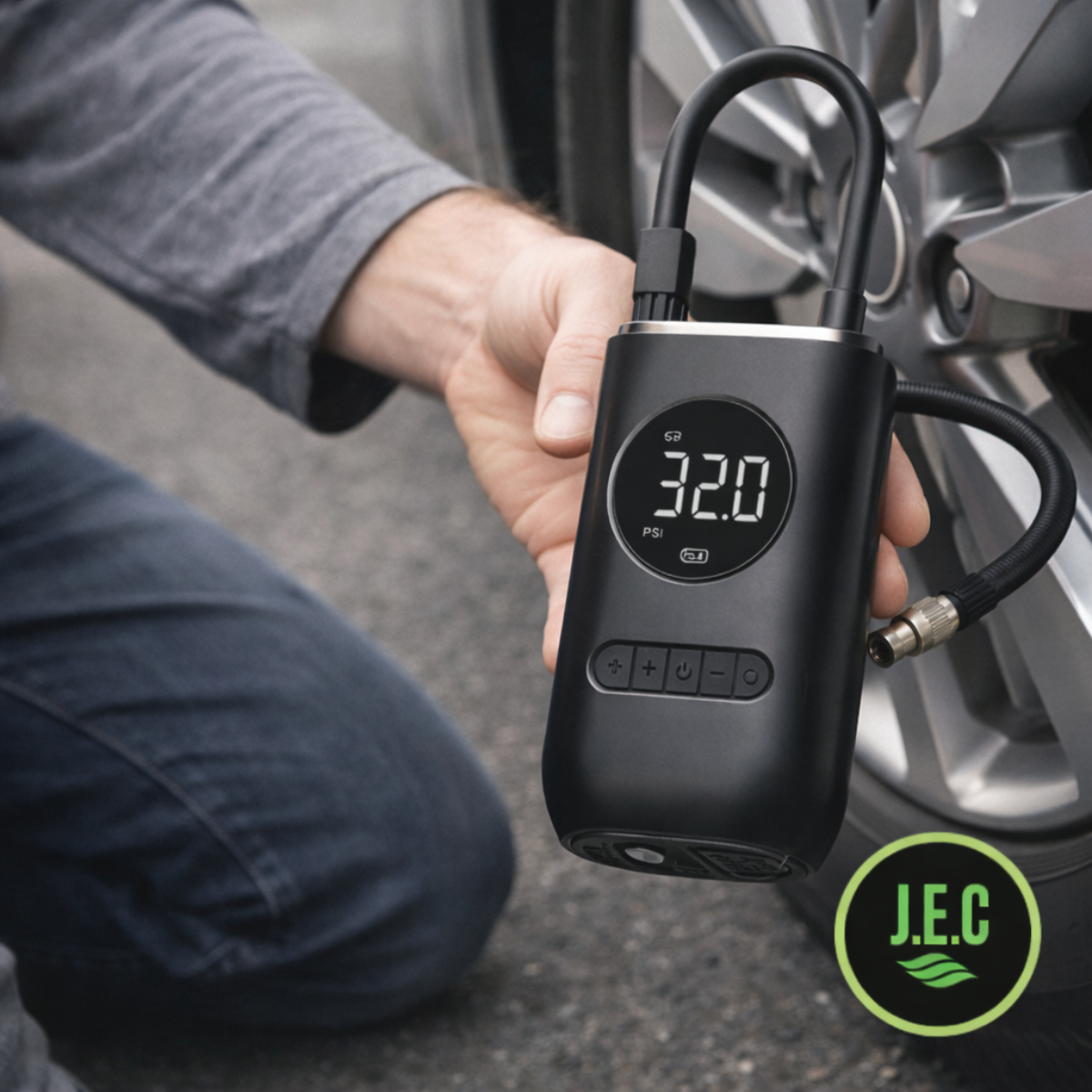 Compresor Aire Portátil Digital 150 PSI Auto Bicicleta