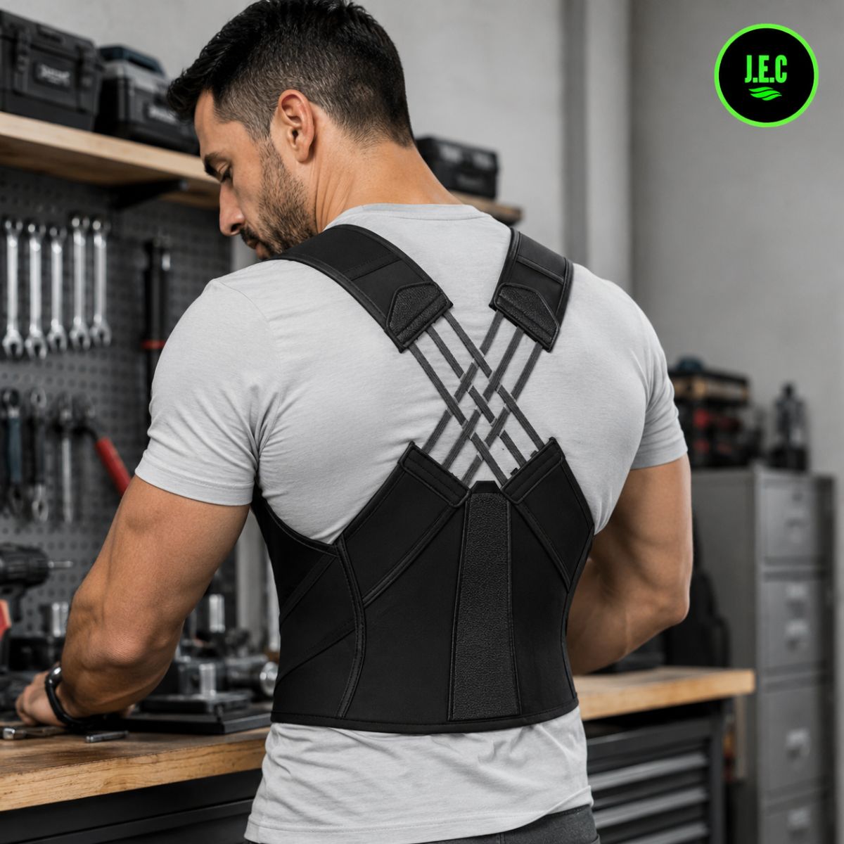 Corrector Postura Espalda Lumbar Faja Completa Ajustable