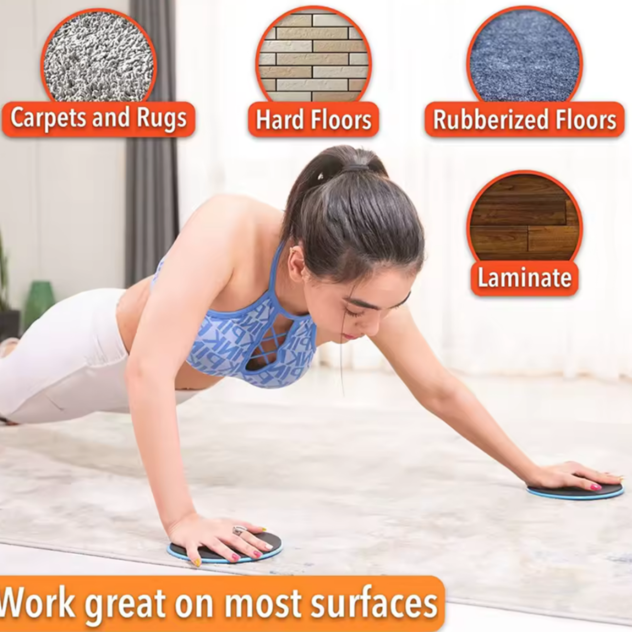 Par Discos Deslizantes Para Yoga Entrenamiento Abdominal