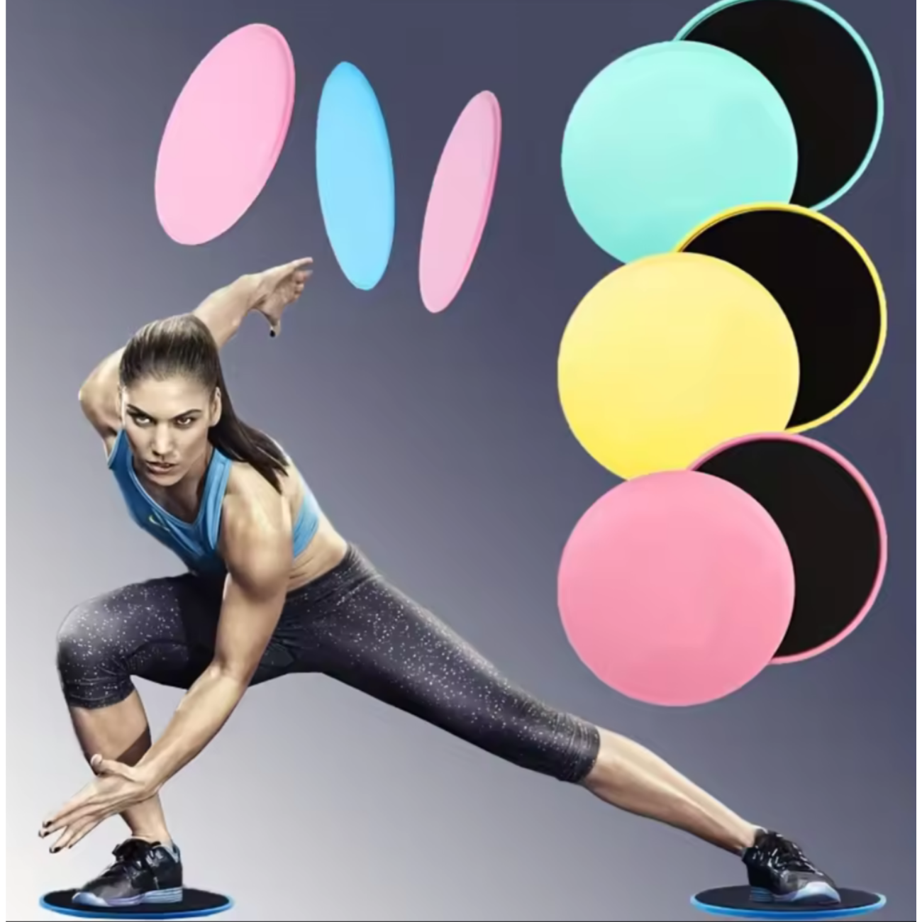 Par Discos Deslizantes Para Yoga Entrenamiento Abdominal