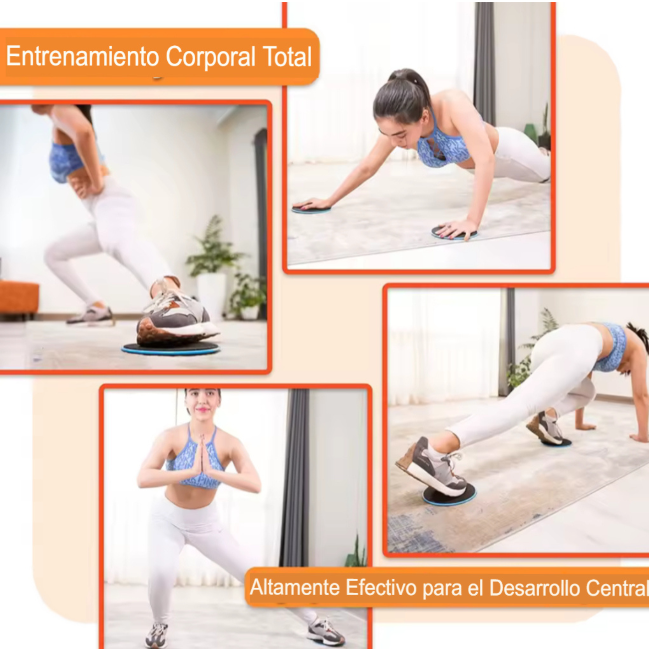 Par Discos Deslizantes Para Yoga Entrenamiento Abdominal