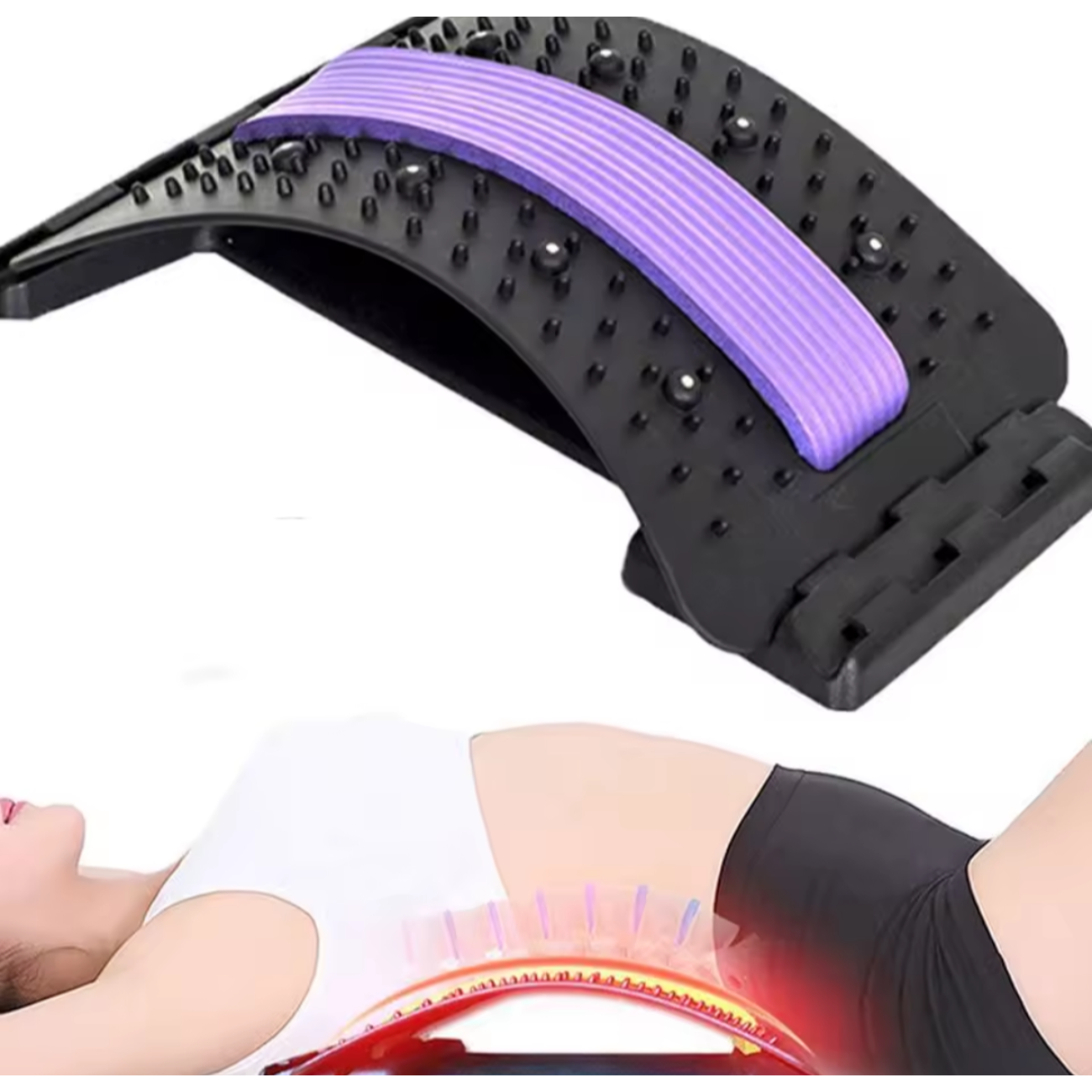 Estirador De Espalda Con Masaje Y Ajuste De Altura ergonómico