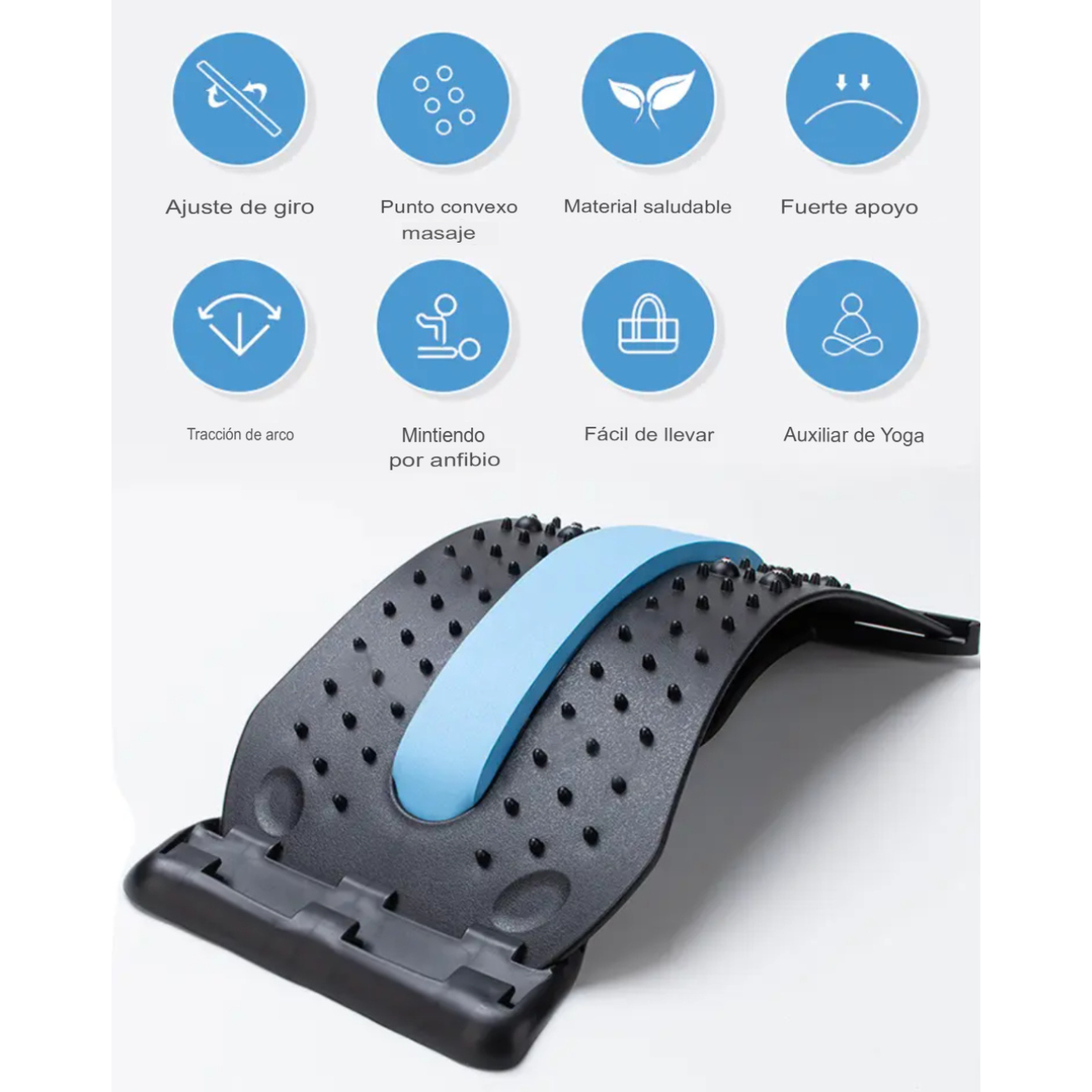 Estirador De Espalda Con Masaje Y Ajuste De Altura ergonómico