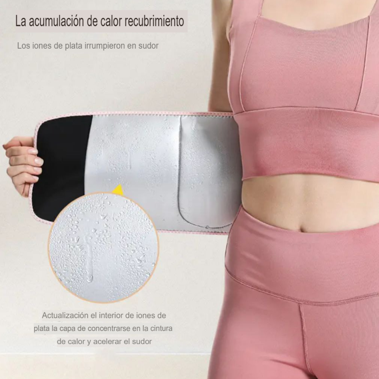 Faja Reductora Con Iones De Plata Mujer | Cinturón Ajustable