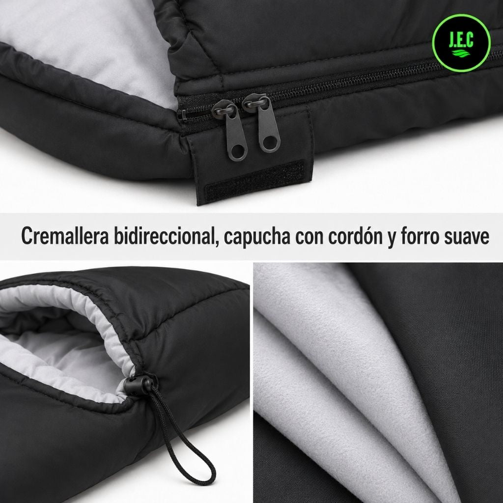 Saco de Dormir Térmico Triple Capa XL para Camping