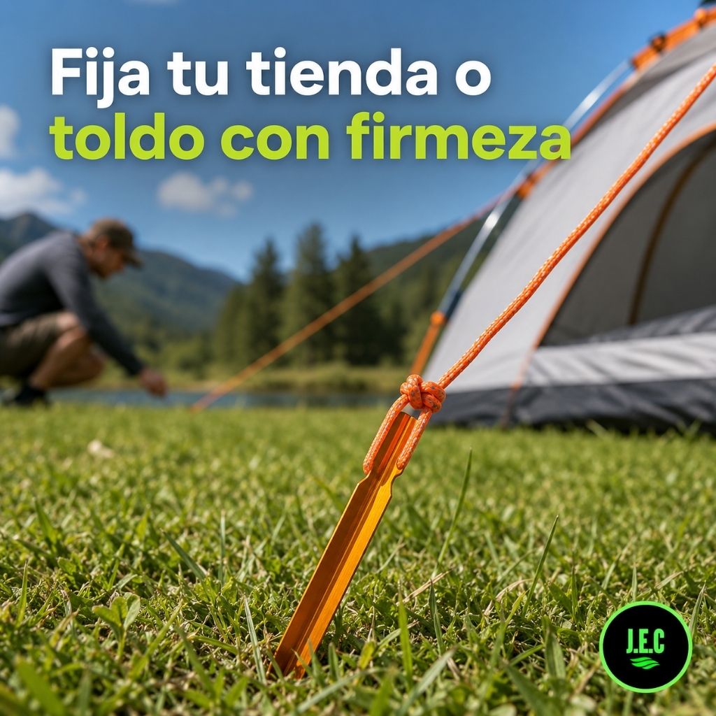 Estacas de Aluminio y Acero para Camping  Toldos y Carpa