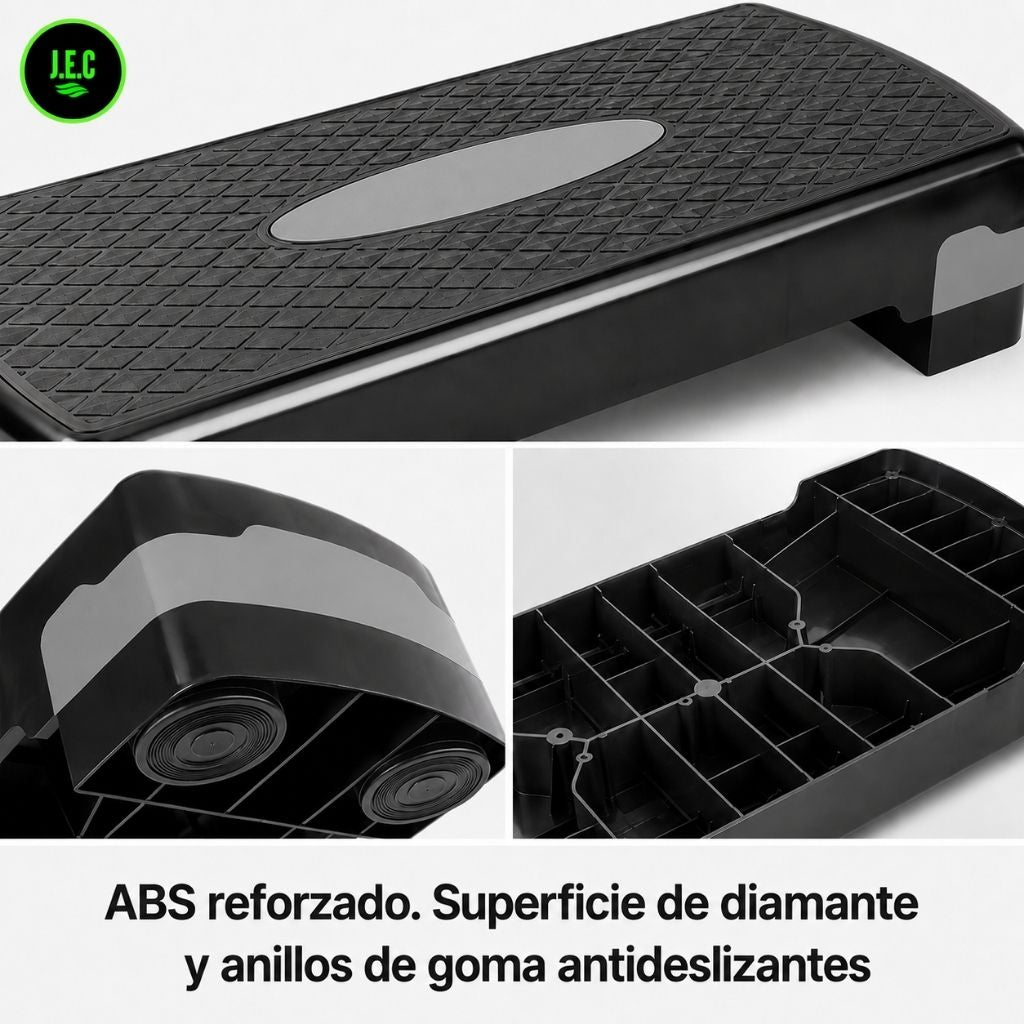 Step Aeróbico 2 Niveles 68 Cm Antideslizante Fitness