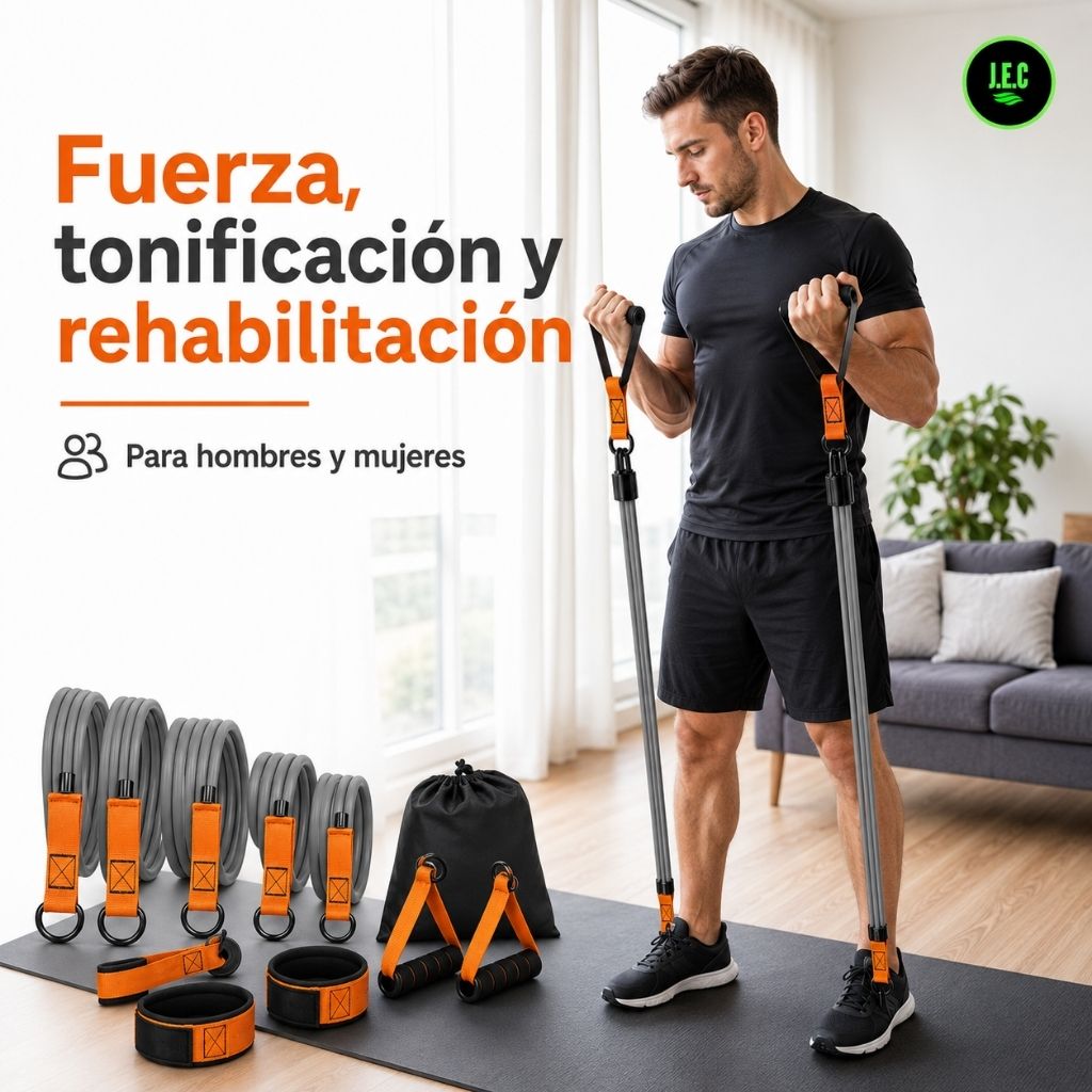 Kit Bandas Resistencia 6 Niveles hasta 300 lbs