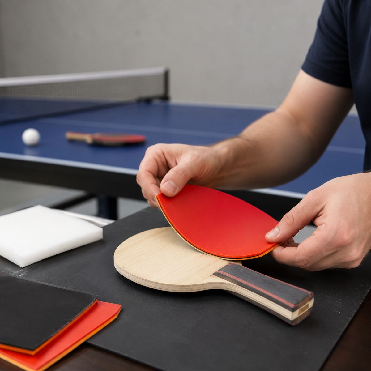 Goma Ping Pong Profesional Cake Sponge Efecto Y Velocidad