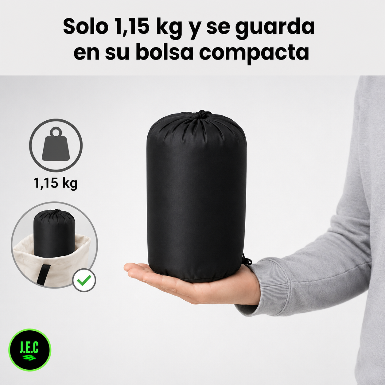 Saco de Dormir Térmico Triple Capa XL para Camping