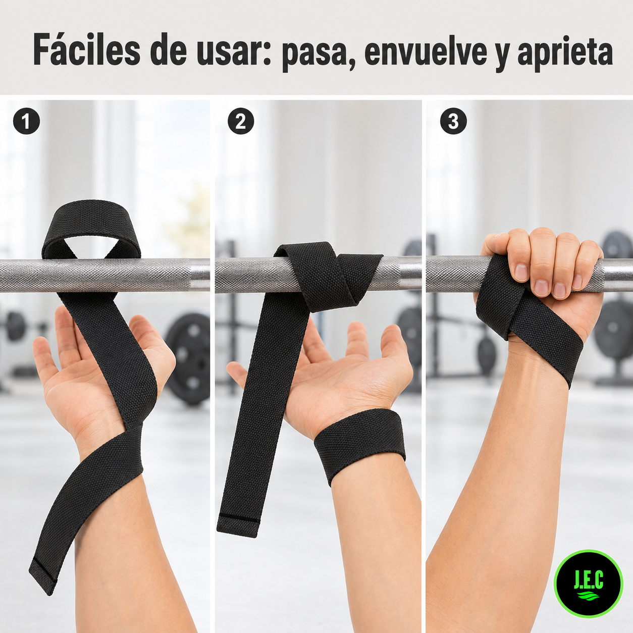 Lifting straps correas de muñeca gimnasio crossfit pesas