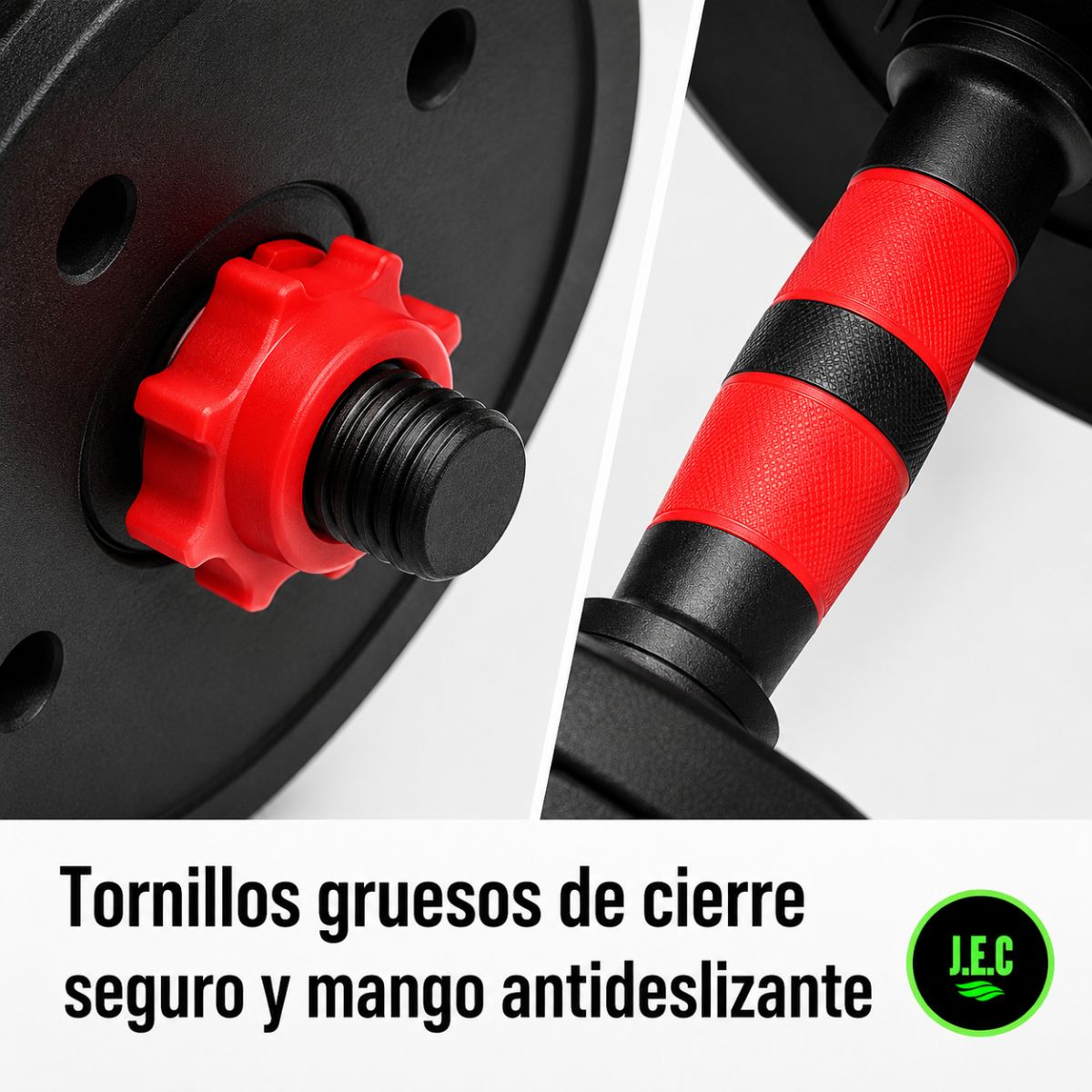 Set de Mancuernas Ajustables 20 Kg 3 en 1 para Casa