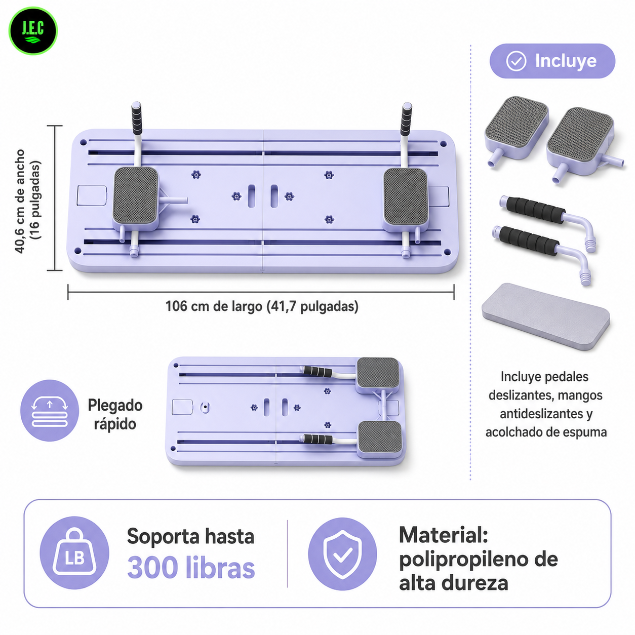 Tabla de Pilates Plegable Multifuncional para Casa