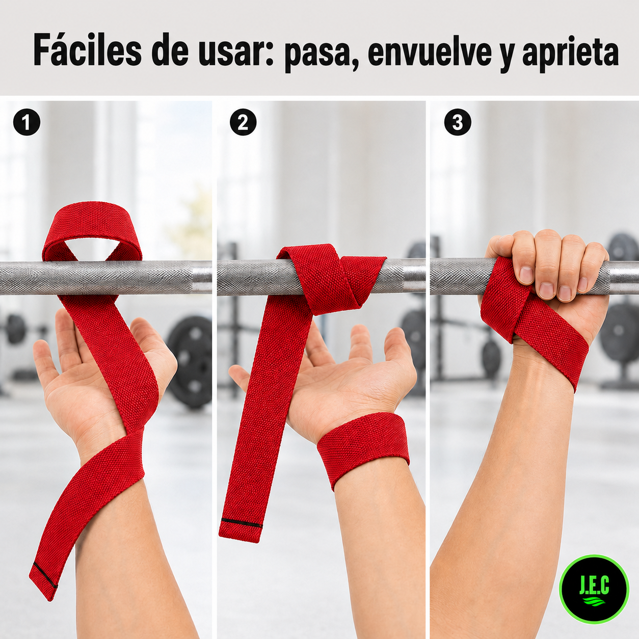 Lifting straps correas de muñeca gimnasio crossfit pesas