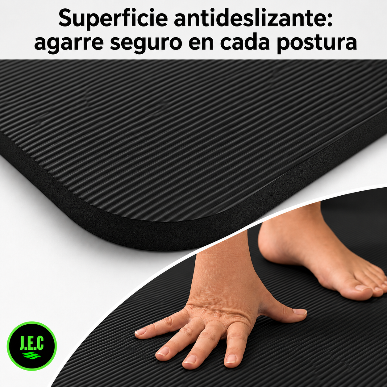 Mat de Yoga y Pilates Grueso de 10 mm Antideslizante