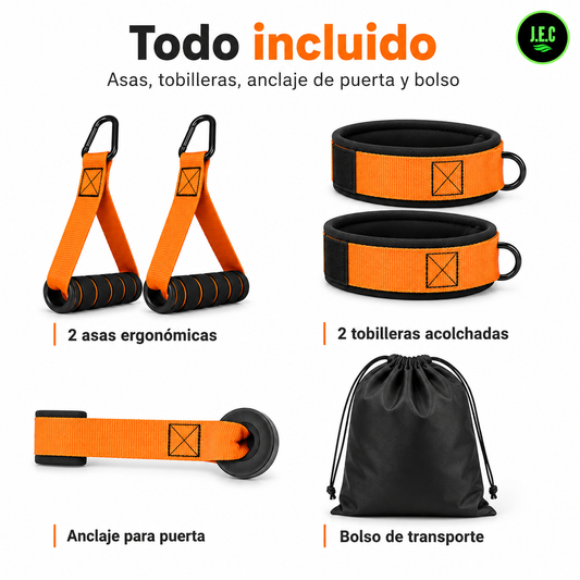 Kit Bandas Resistencia 6 Niveles hasta 300 lbs