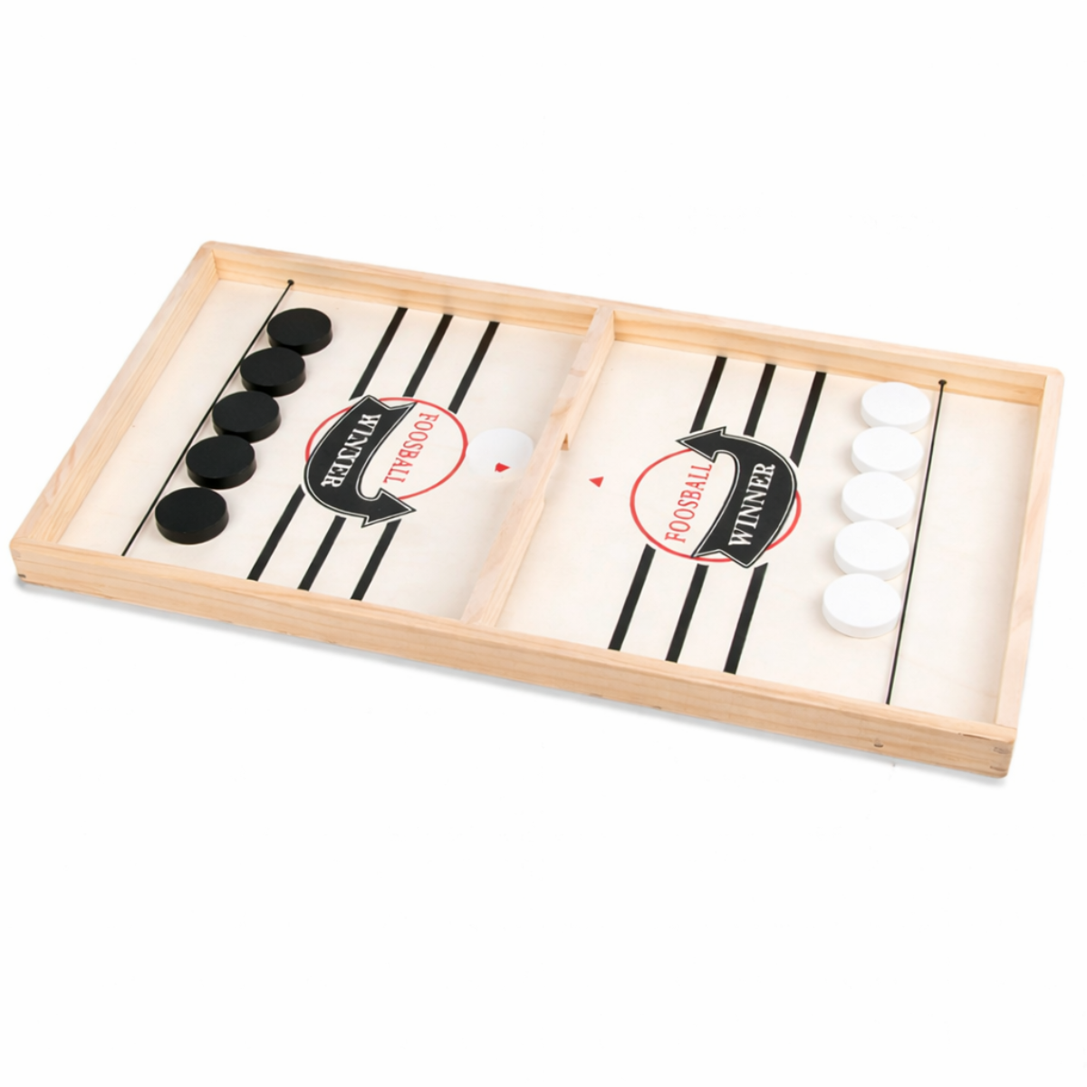 Juego Foosball Chess de Madera | Batalla de Rebote 2 Jugadores