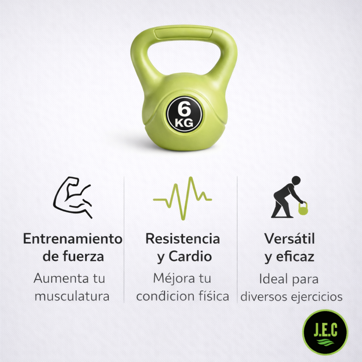Pesa Rusa Kettlebell 6 Kg Ejercicio Gimnasio En Casa