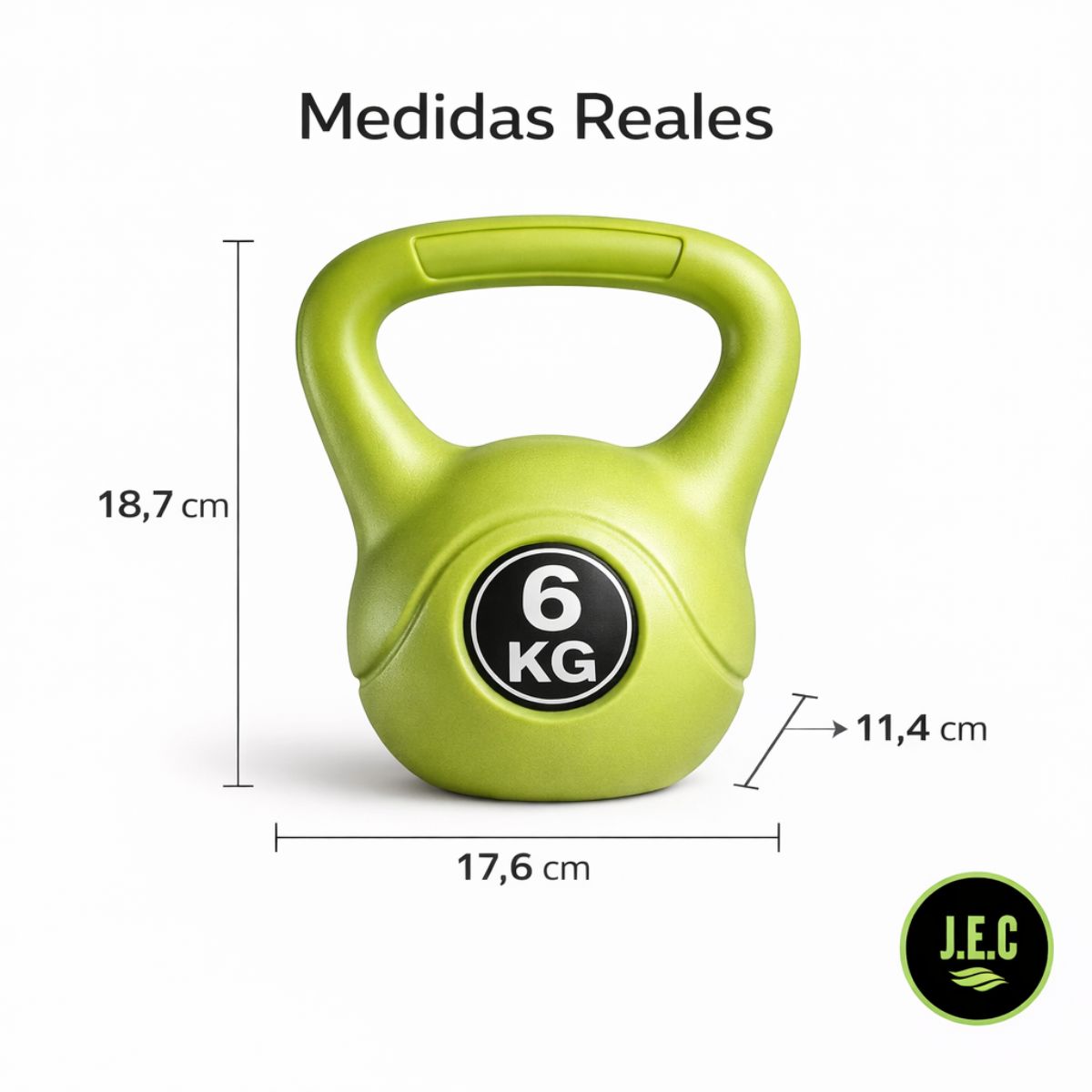 Pesa Rusa Kettlebell 6 Kg Ejercicio Gimnasio En Casa