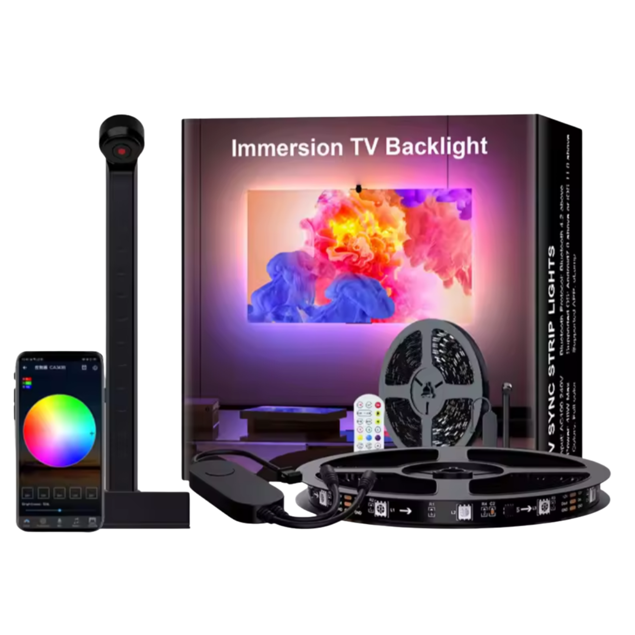 Tira Led Rgb Para Tv Sincroniza Colores Con Pantalla