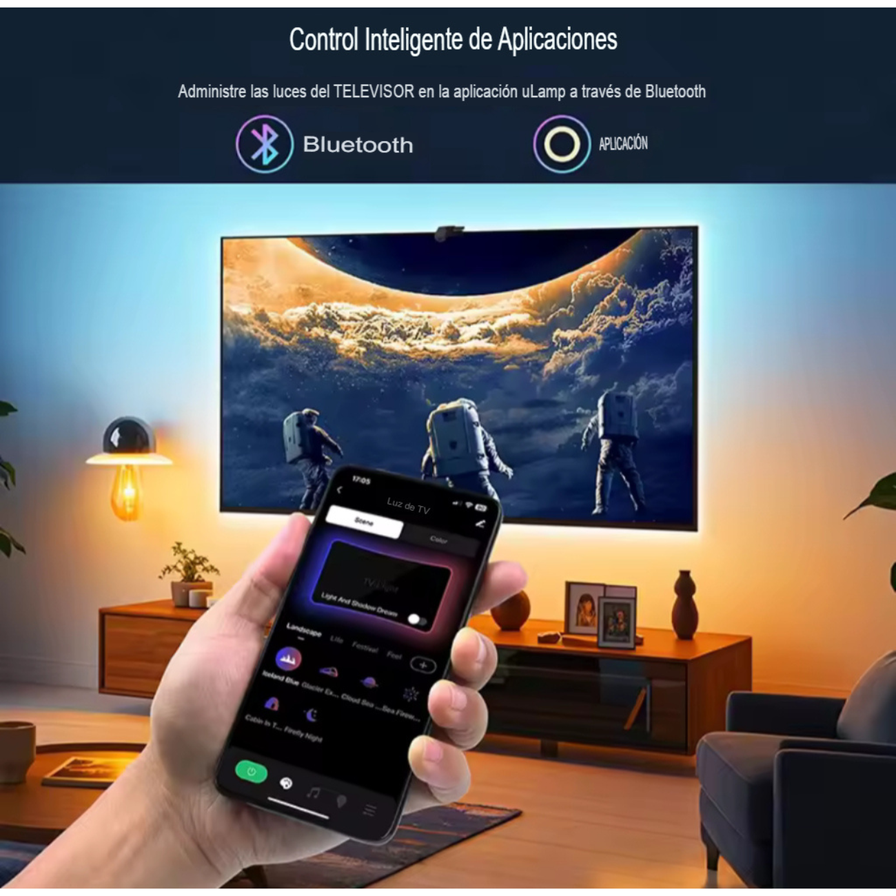 Tira Led Rgb Para Tv Sincroniza Colores Con Pantalla