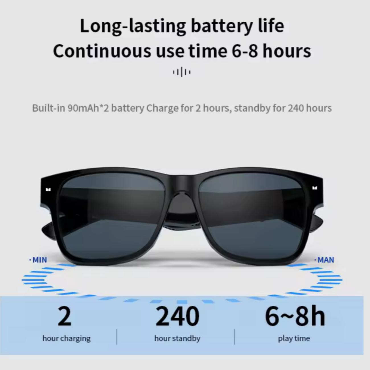 Lentes Inteligentes Monster S01 con Bluetooth Musica Llamadas deportivos