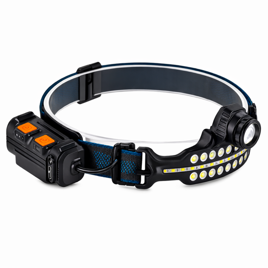 Linterna Frontal LED COB Inducción Batería Integrada Zoom