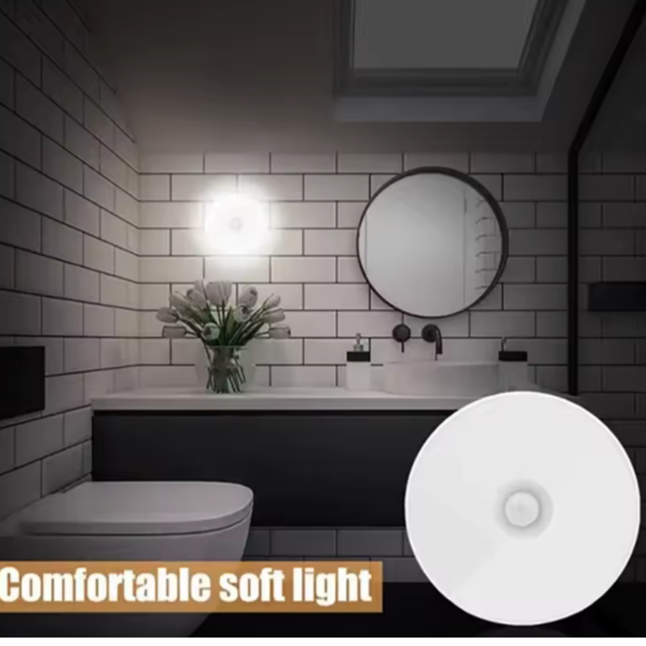 Lampara Luz Led con Sensor de Movimiento Baterías incluidas