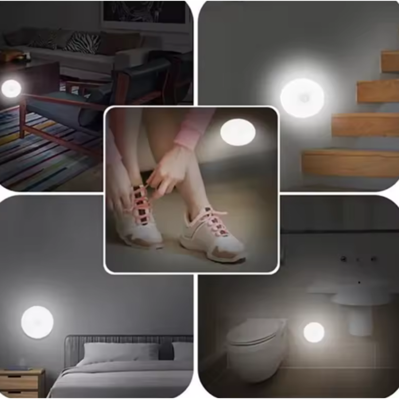 Lampara Luz Led con Sensor de Movimiento Baterías incluidas