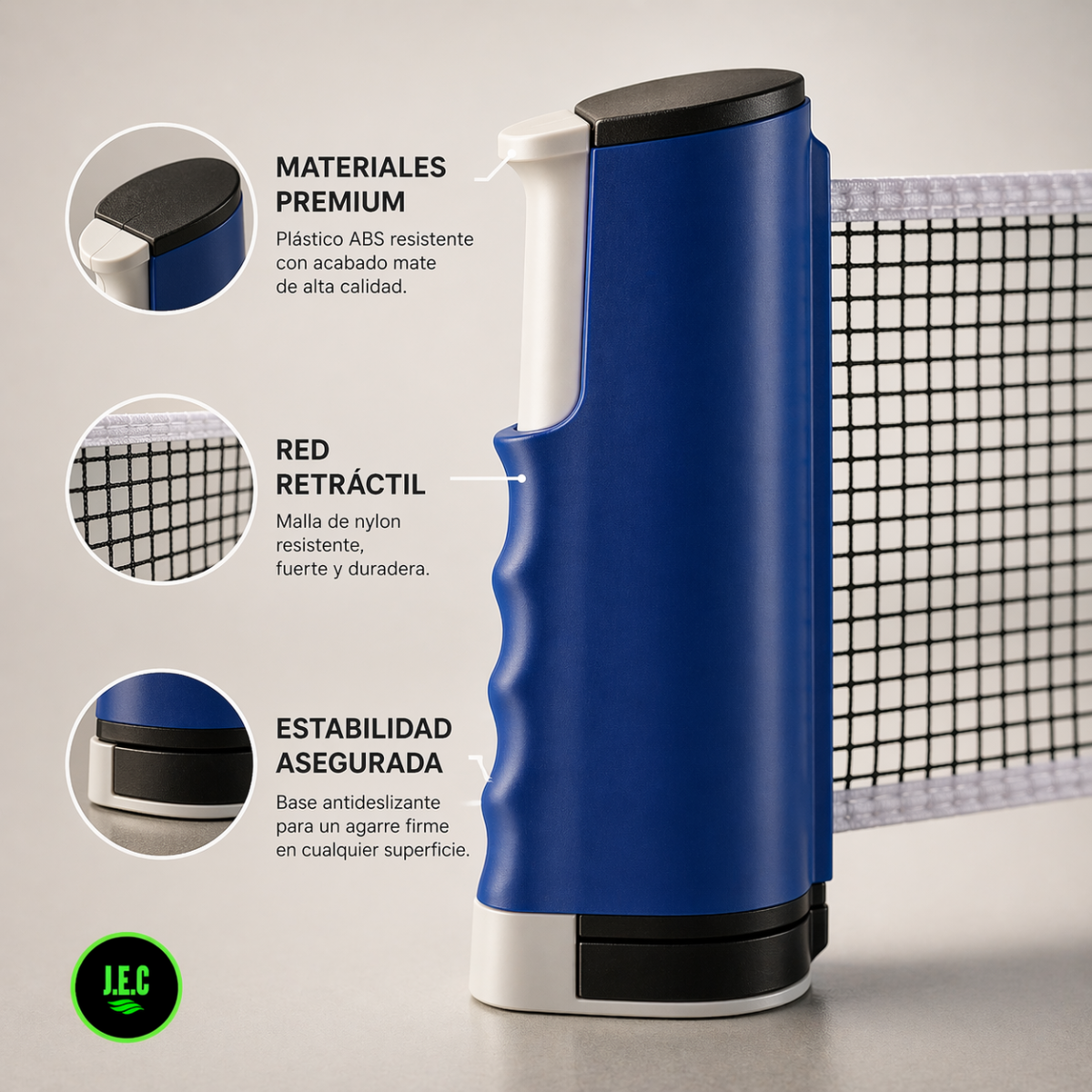 Red de Ping Pong Adaptable , Malla de Ping Pon Alta Calidad, se ajusta a cualquier mesa