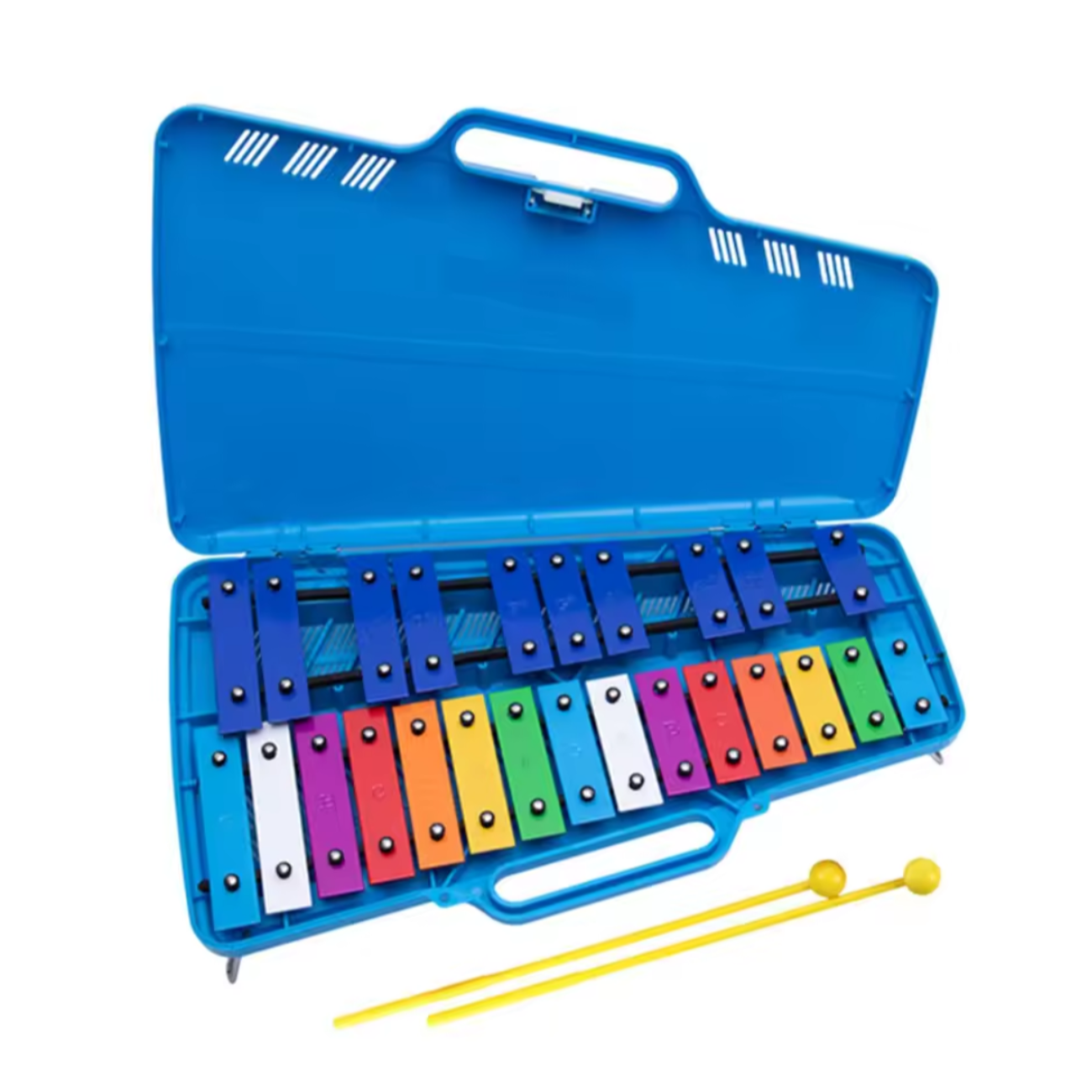Metalófono Cromático De Colores Maletín Portátil Para Niños