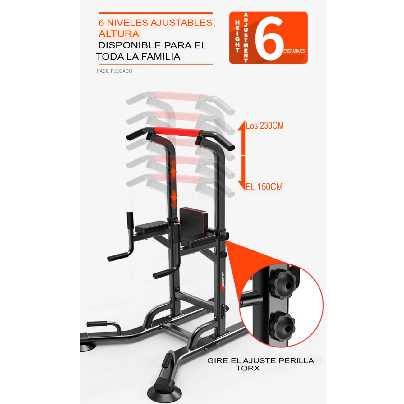 Torre Multifuncional  Equipo De Fitnes Multifuerza