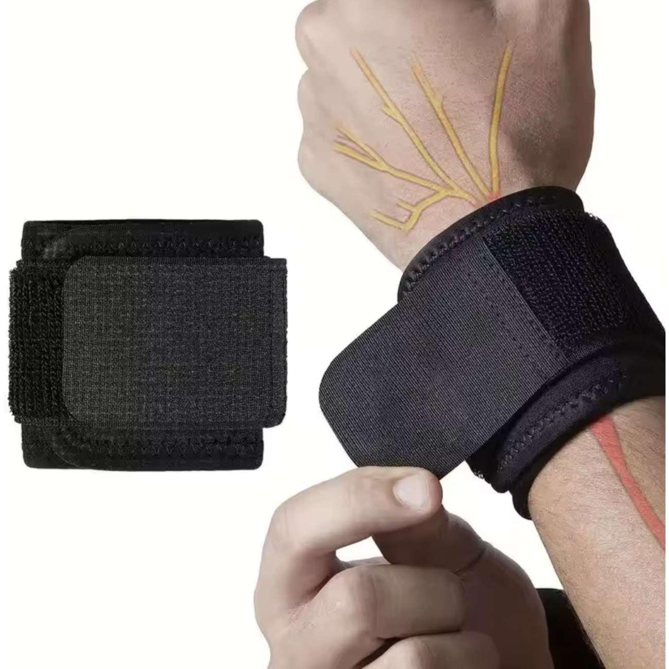 Muñequera Deportiva Ajustable  Protección Y Soporte Para Tu entreno