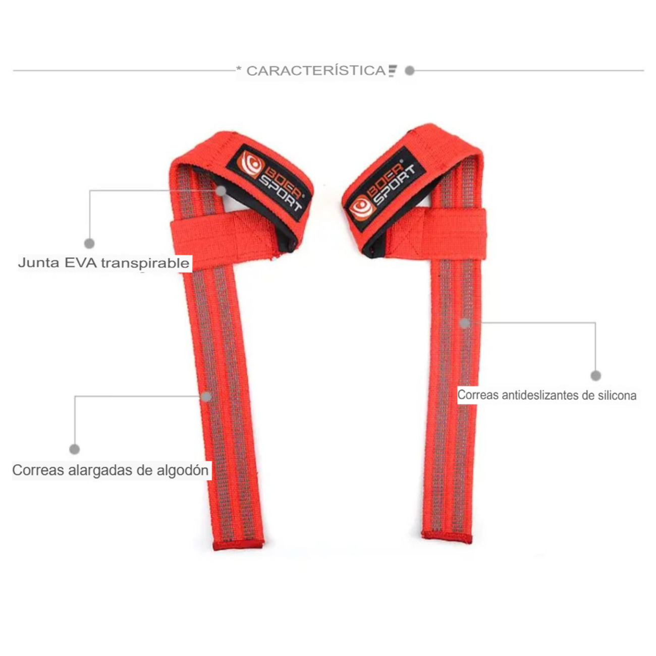 Lifting straps correas de muñeca gimnasio crossfit pesas