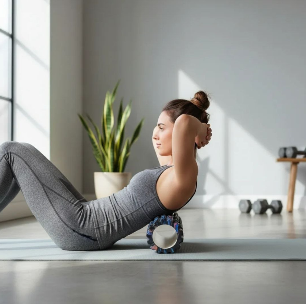 Rodillo Masajeador Profesional Antidolor Yoga Pilates Fitness