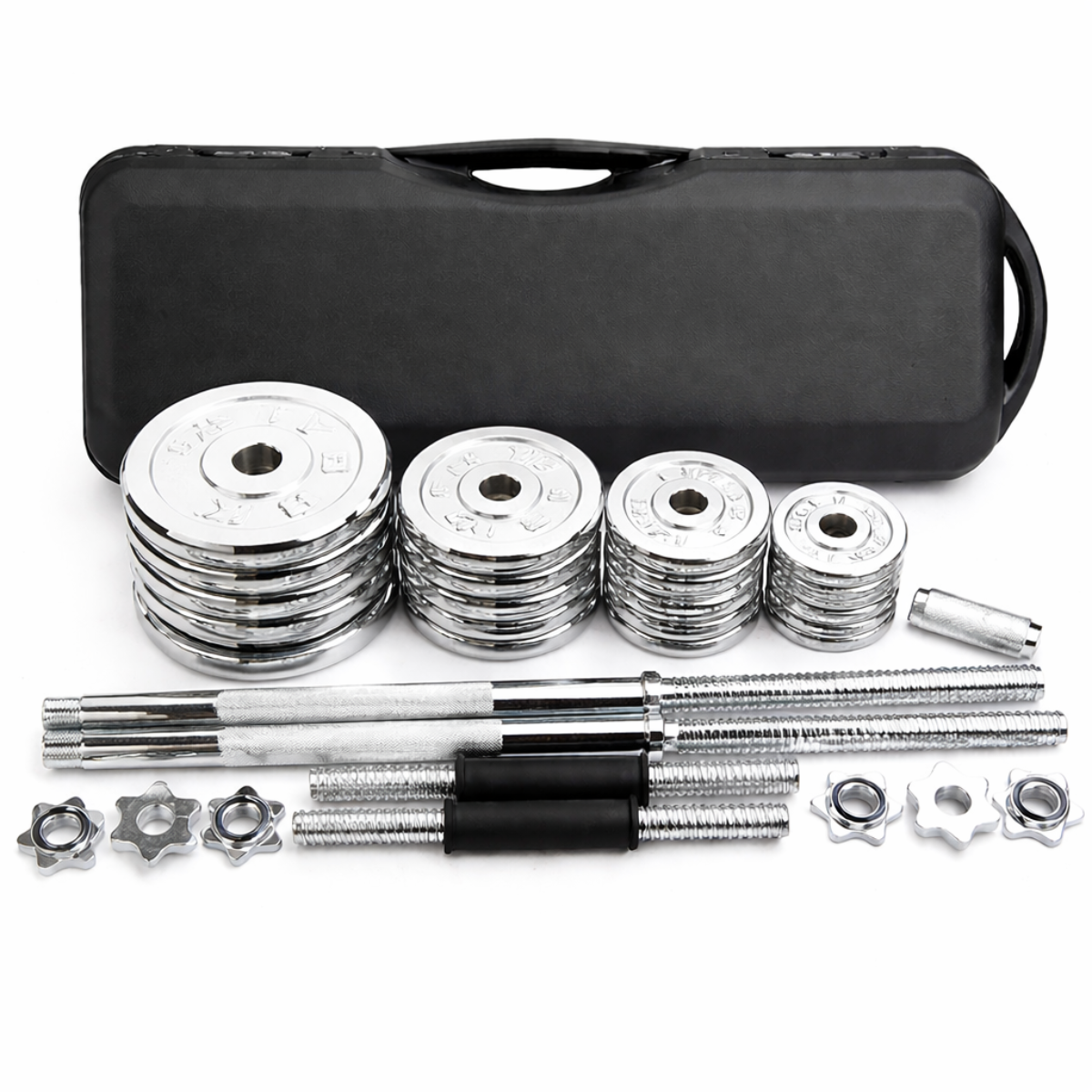 Set Mancuernas Ajustables con Maleta y Ruedas Fitness 50 gg.