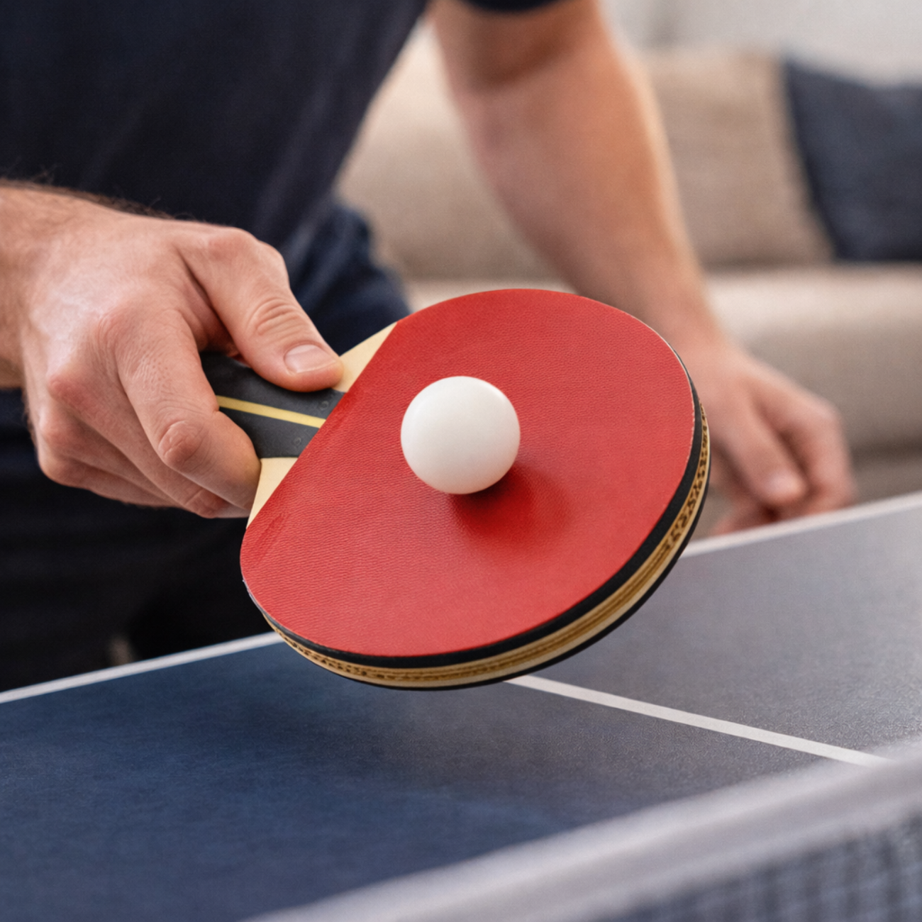 Paleta de Ping Pong 7 estrellas, estuche impermeable, 9 capas de madera